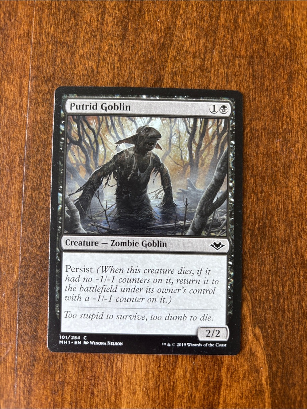 Putrid Goblin MTG Card - Black Zombie Goblin